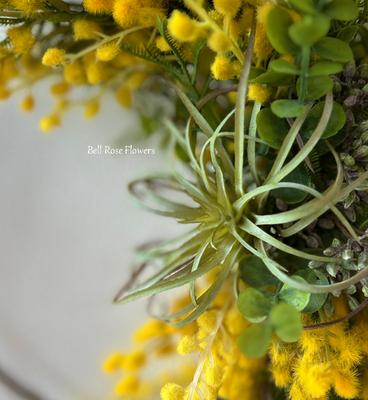 黄色いミモザの春待ちリースLesson（仮予約）｜アトリエBell Rose