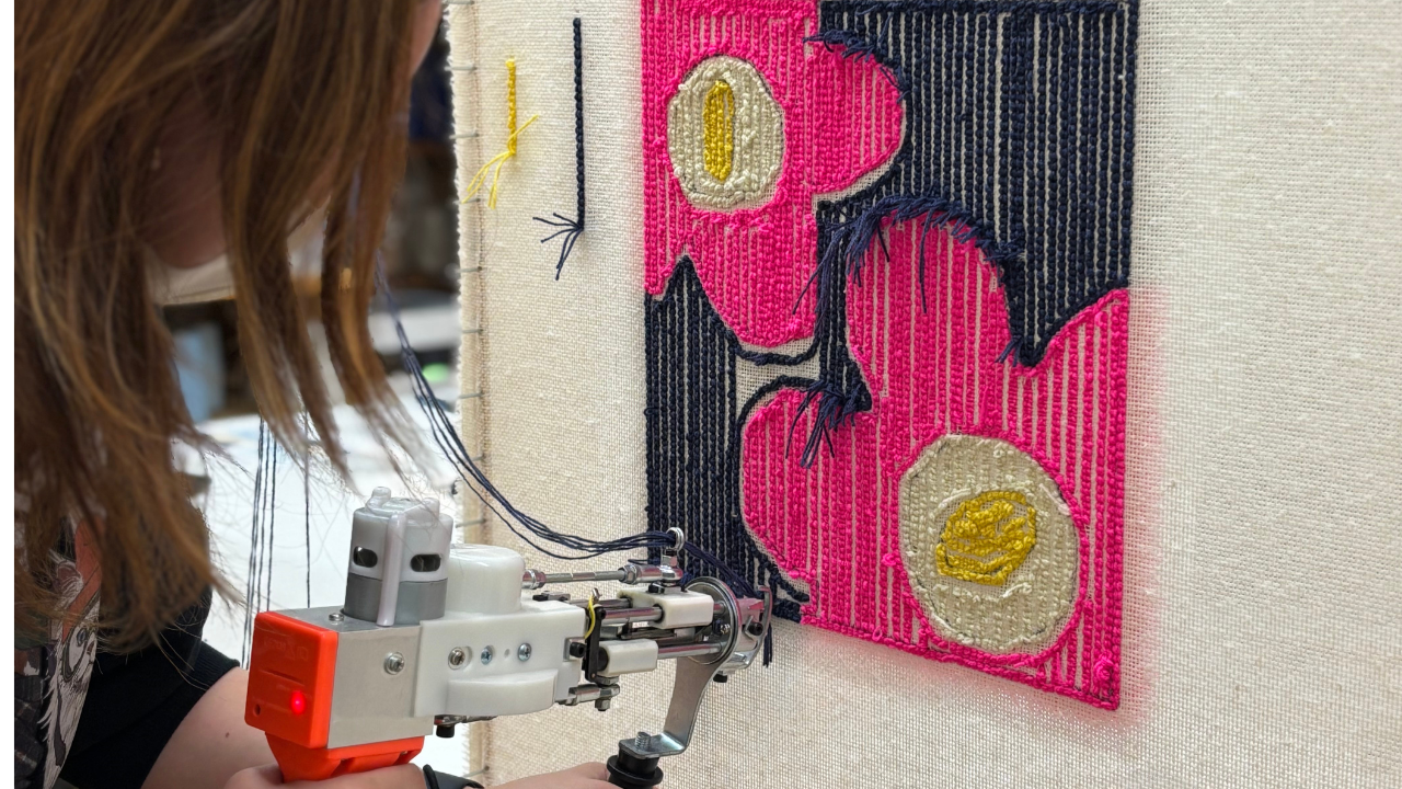 【ミニラグ体験コース】30cm×30cm　Tufting Workshop