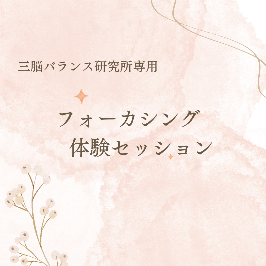 フォーカシング体験セッション（三脳バランス研究所）