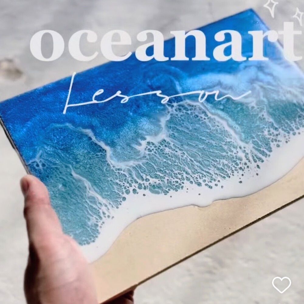 ふるさと納税返礼品：レジンアート製作体験（海1技法）