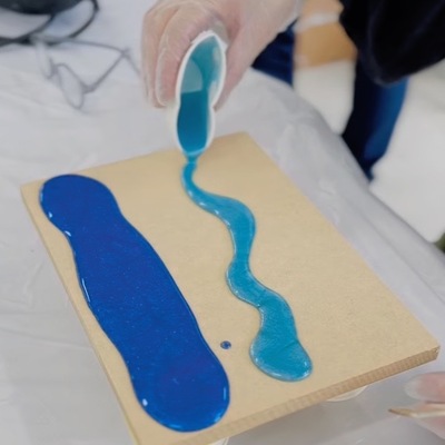 ふるさと納税返礼品：レジンアート製作体験（海1技法）