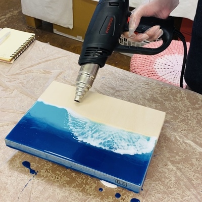 ふるさと納税返礼品：レジンアート製作体験（海1技法）