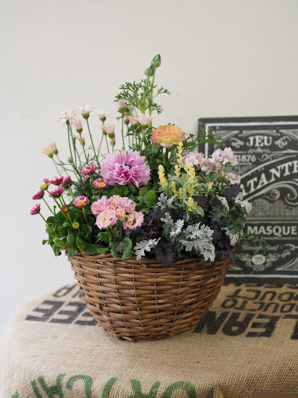 土を使わない寄せ植えレッスン