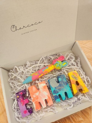 我が子の名前で作る♪知育くれよんのワークショップ♡