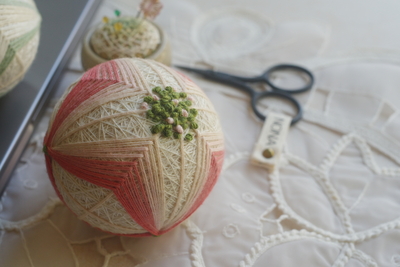 【仙台・藤崎百貨店/手芸マルシェ】ハナミズキの手まり（3/13開催）