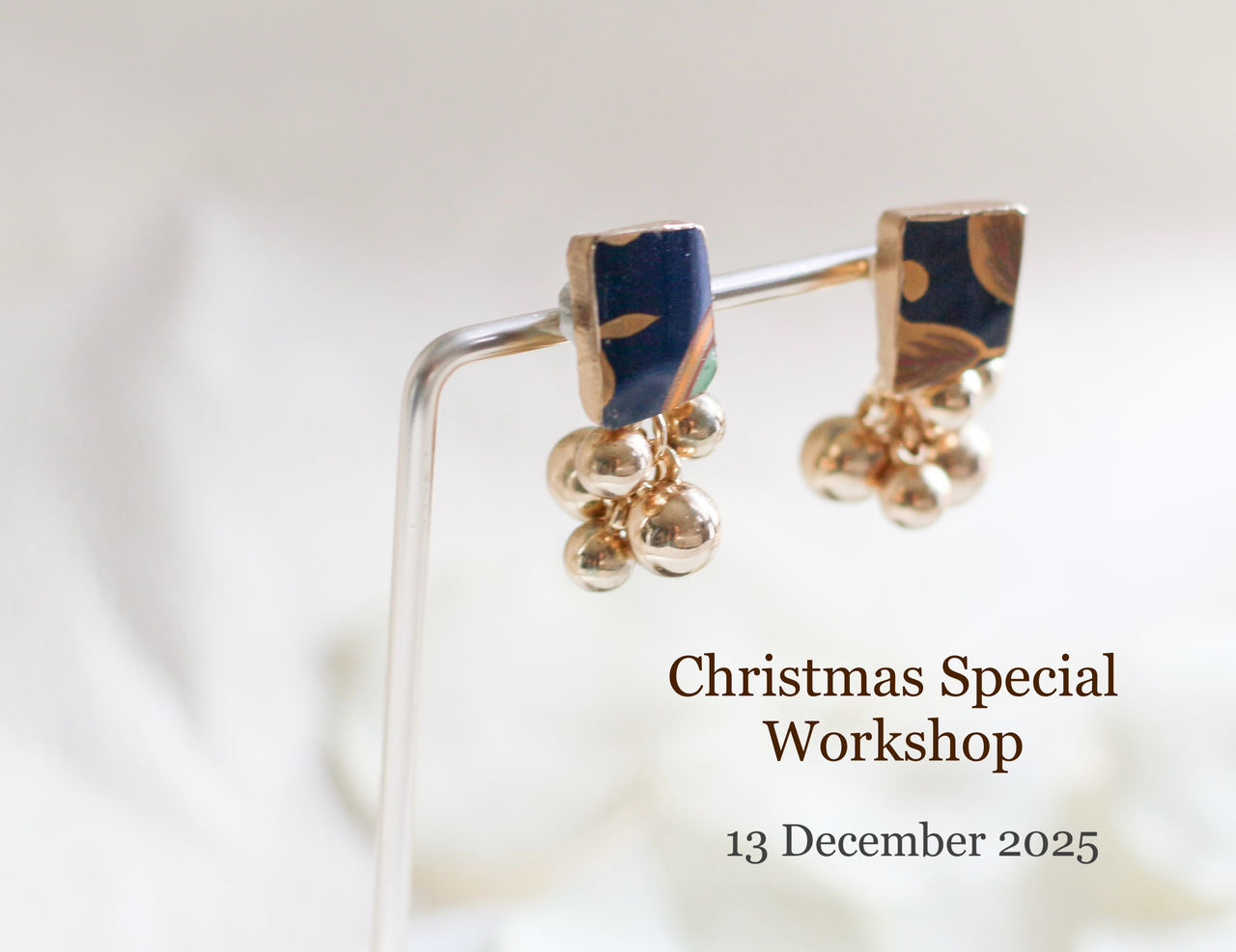 金継ぎジュエリーWS engraceアトリエ 2025.12　クリスマススペシャル