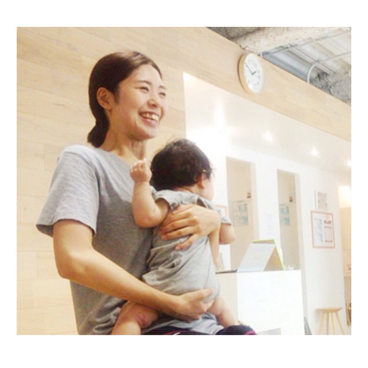 産後お子様連れピラティス