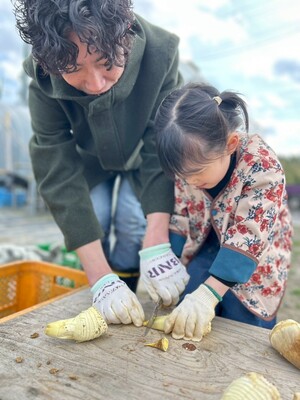 【4月の土日・1日2組様限定！】京都西山・乙訓の名産たけのこ収穫と新鮮ランチ体験