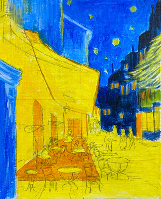 【Itoya Workshop】追加開講分予約　 リキテックス・アクリル絵具講座-ゴッホを描く-