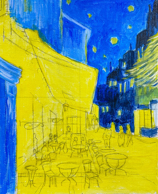 【Itoya Workshop】追加開講分予約　 リキテックス・アクリル絵具講座-ゴッホを描く-