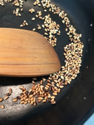 【節分＆発酵恵方巻き】囲炉裏で松の玄米茶作り＆老眼回復した内観報告レポ会