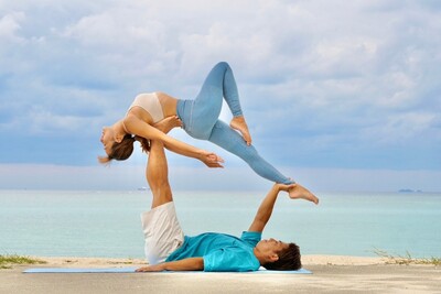 ＠残波岬公園 アクロヨガ