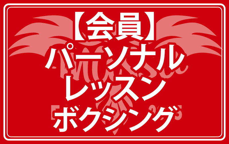 【会員】パーソナルレッスン ボクシング