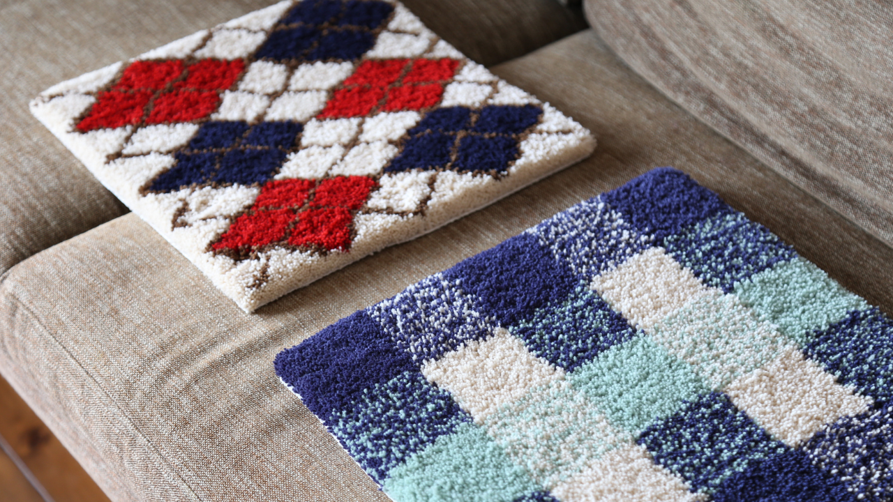 【オリジナルラグ制作コース】30cm×30cm　Tufting Workshop