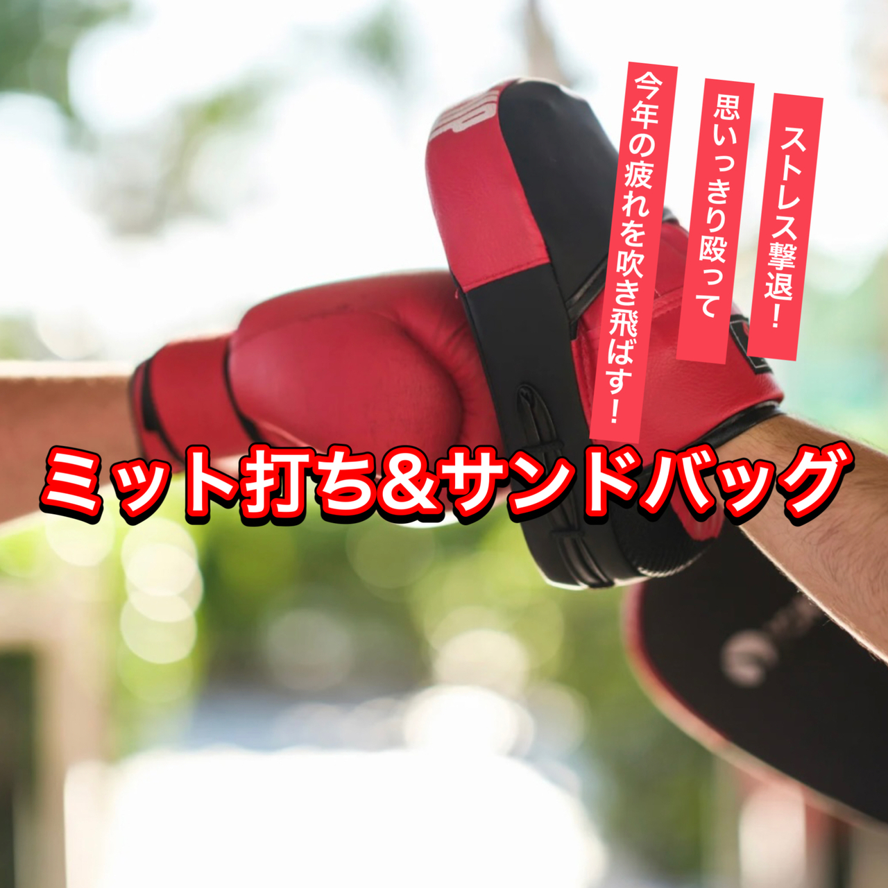 【イベント】ミット打ち&サンドバッグ打ち