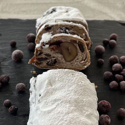 自家製酵母のシュトーレン！1本&持ち帰り生地（1本分）、ラッピングお持ち帰りあり