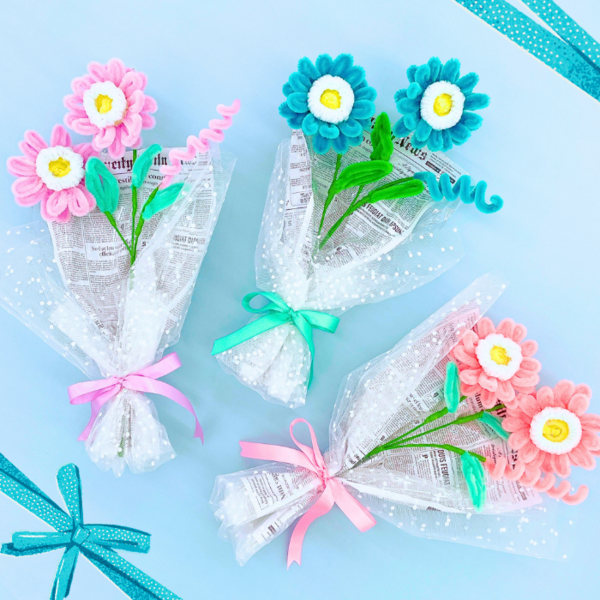 【リリカ前橋店】モールで作る ガーベラの花束