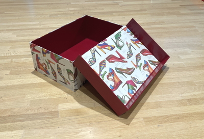 NEW!【カルトナージュ 上級★★★★★】Shoes Box 4月14日(火)・4月22日(水)  ＊中学生以上