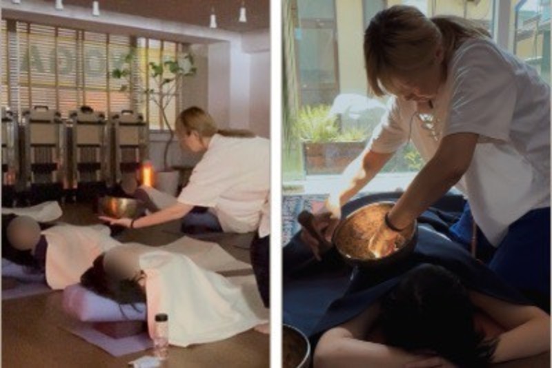 寝て味わう音の瞑想〜シンギングボウルの音と響きに共鳴する〜THEパラダイス体験 ~MAKOTOヨガフェスタ~