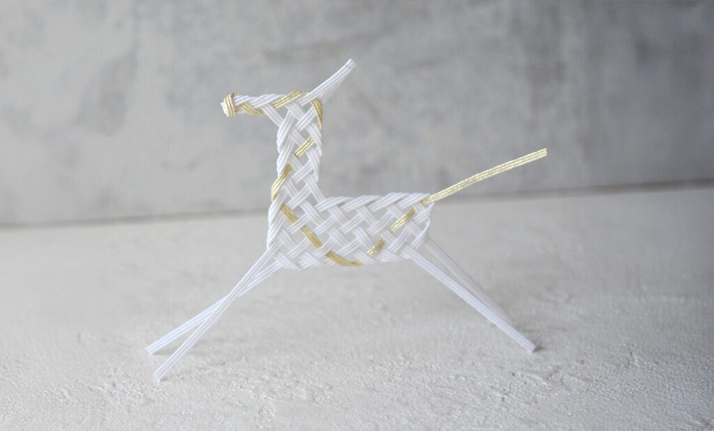 水引アクセサリー(2026年の干支を結ぶ 水引の午(うま))