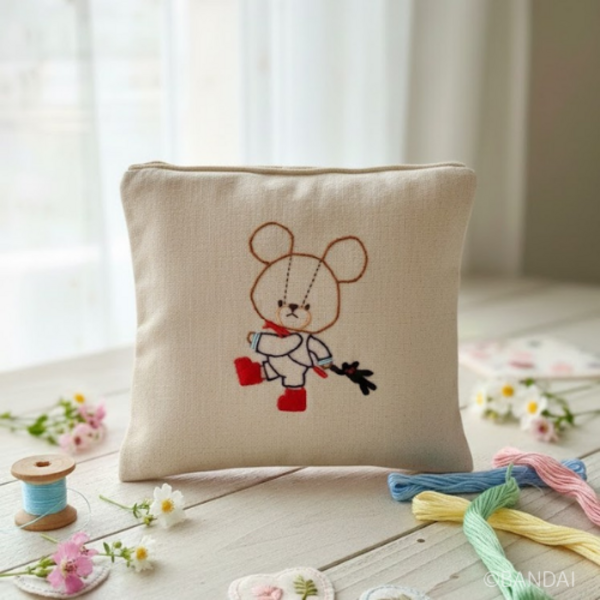 《錢屋塾》髙石由利子「くまのがっこう」ジャッキーアウトライン刺繍ワークショップ