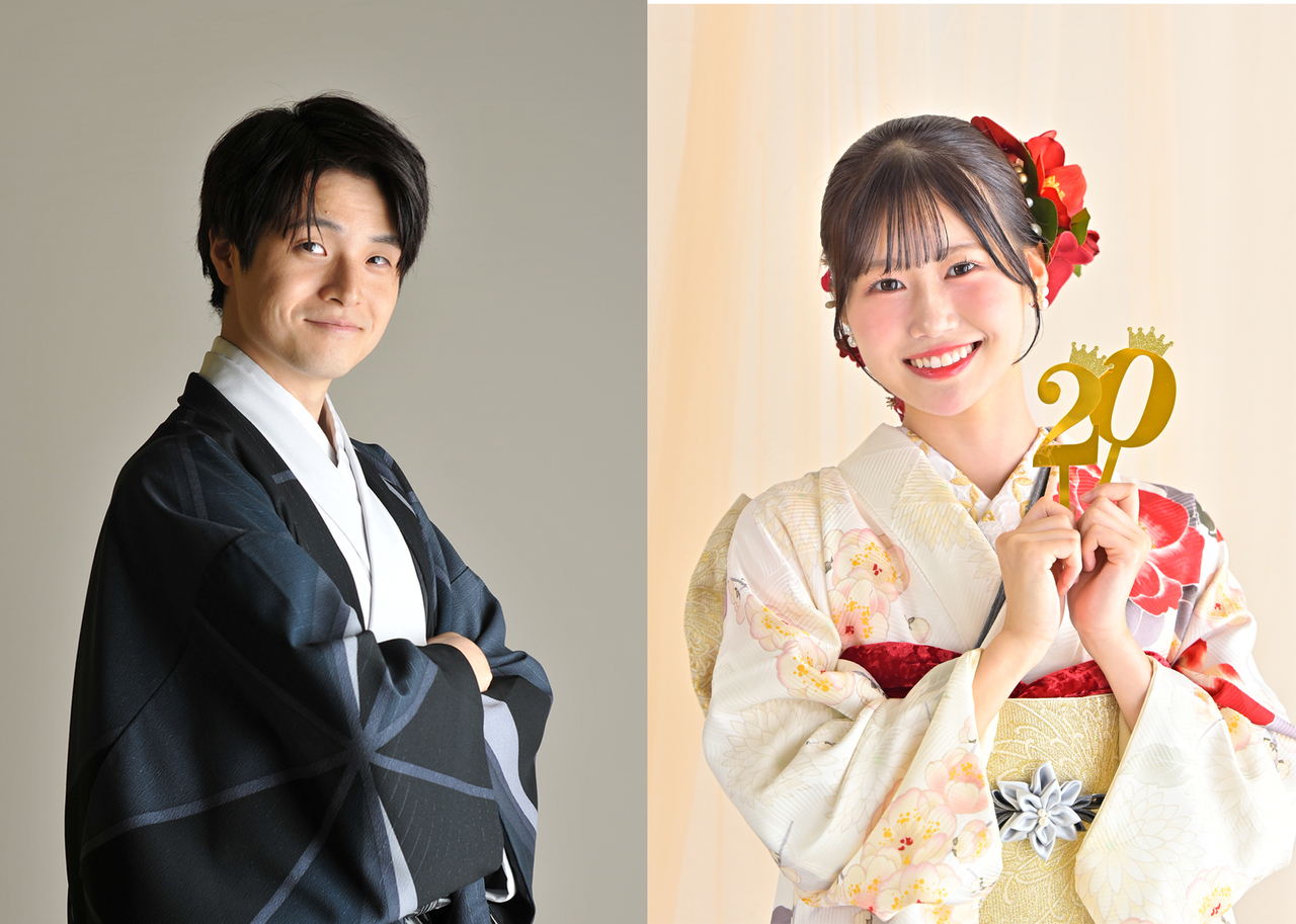 【成人式】レンタルプラン（振袖フルセット/ママ振小物/男性紋付）