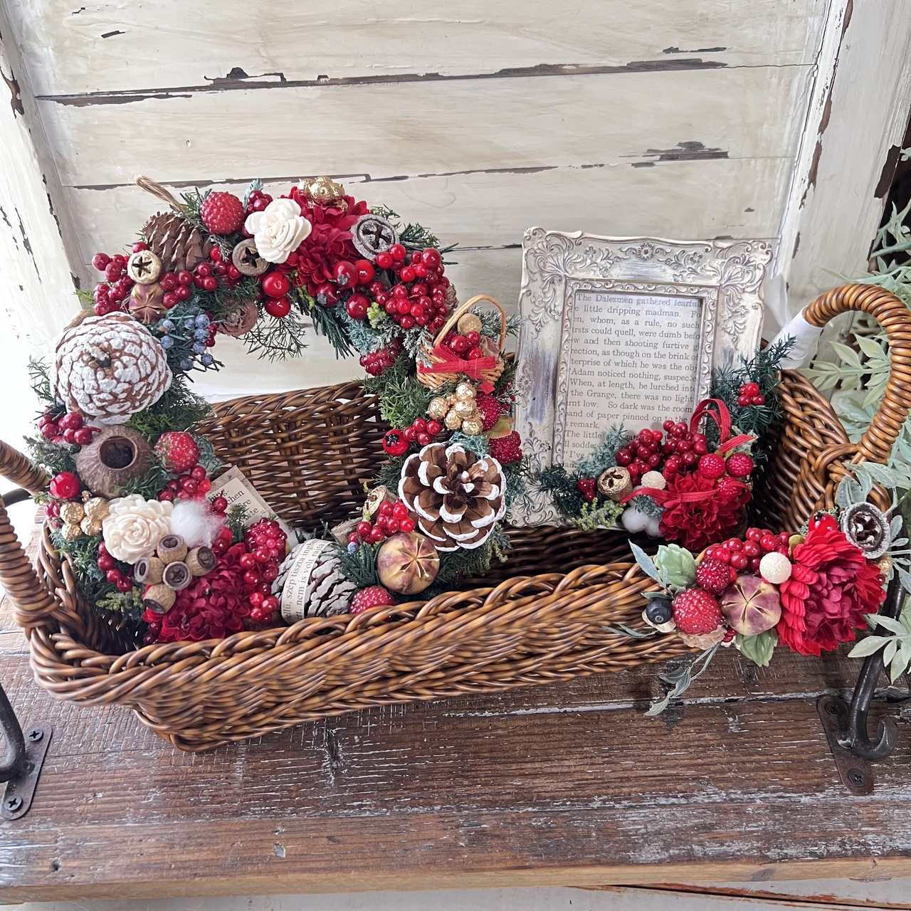 ベリーと木の実のクリスマスアレンジセット