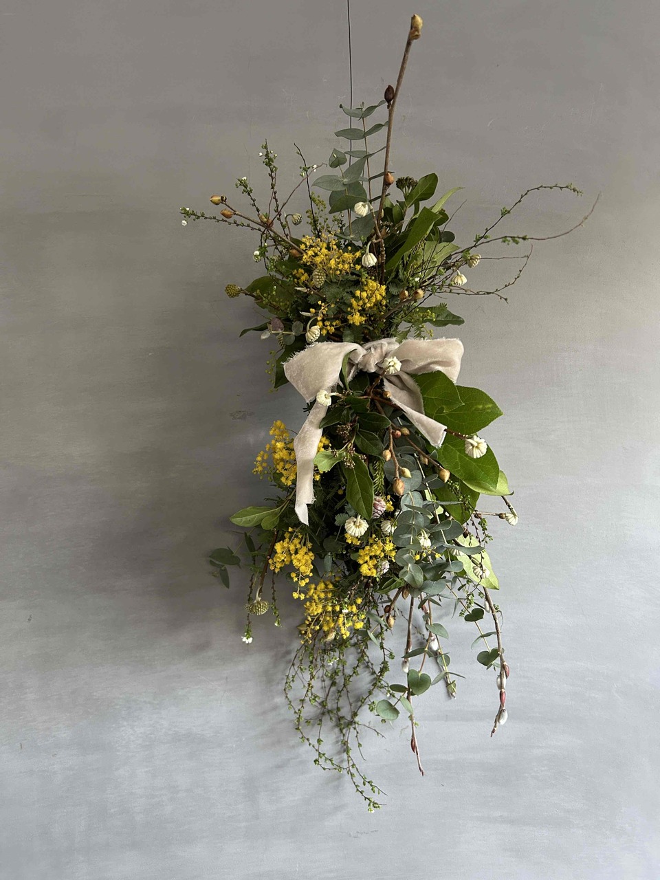 《錢屋塾》季節の草花を愉しむ講座　二十四節気の壁飾り「早春の壁飾り-啓蟄-」