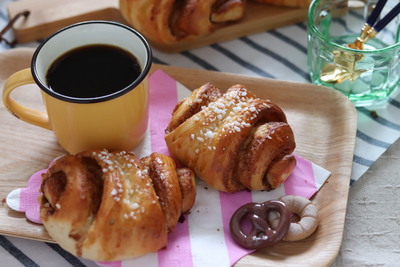 時短パン！フィンランド風シナモンロール