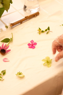 バンドルダイで毛糸を染める - 草木染めワークショップ