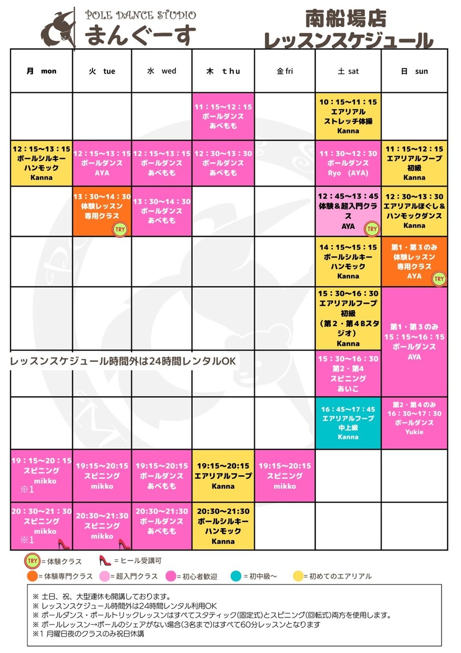 体験レッスン(エアリアル)