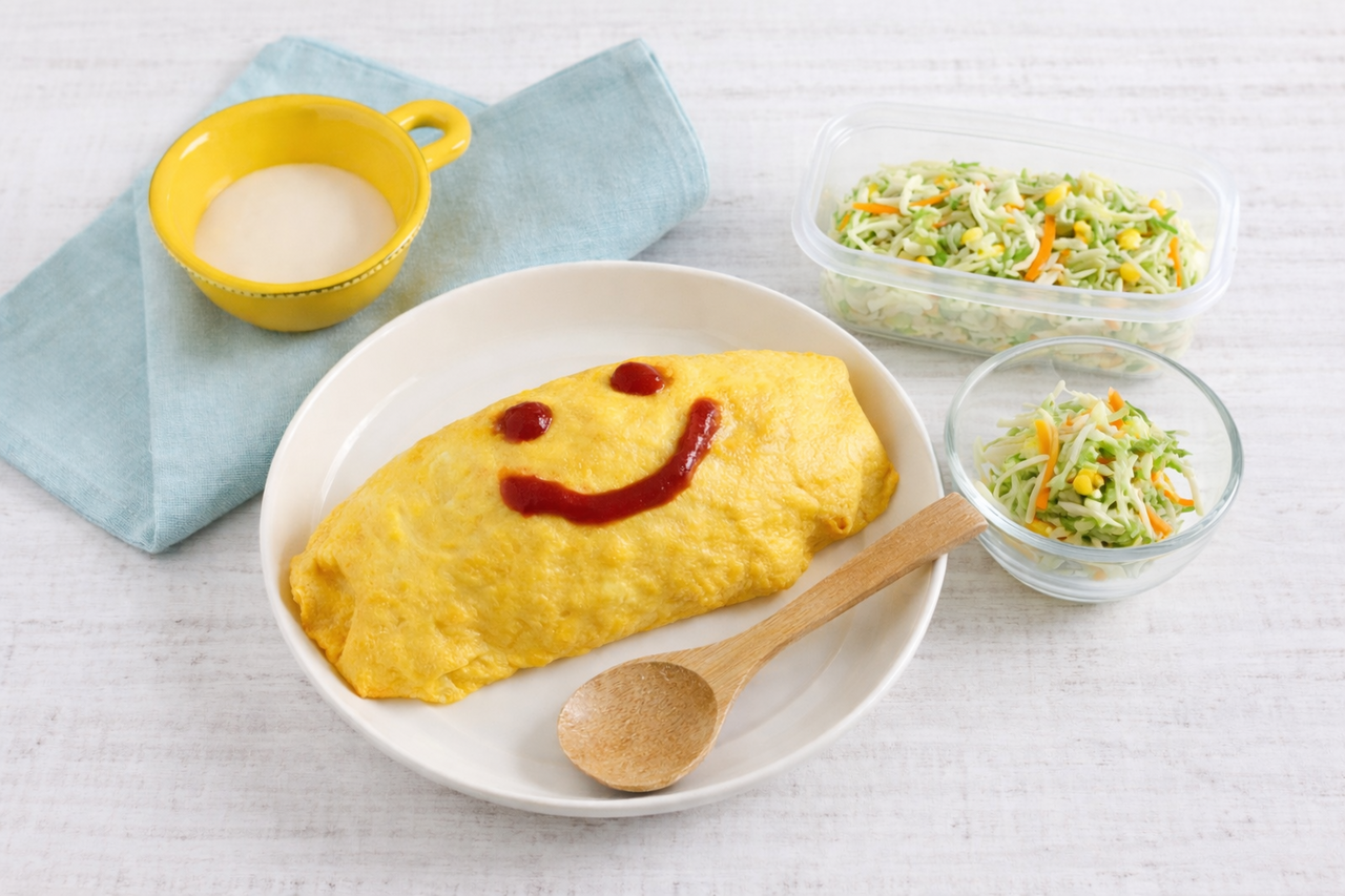 〈実践（小学4年生以上）クラス〉【お料理】基本のオムライス&コールスロー