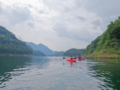 龍姫湖カヤックレイククルージング（120分）【広島・湖・カヤック/カヌー】