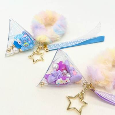 彩　春満開　桜シャカシャカキーホルダー ちいかわ 星 桜 モモンガ シャカシャカキーホルダー 2個セット