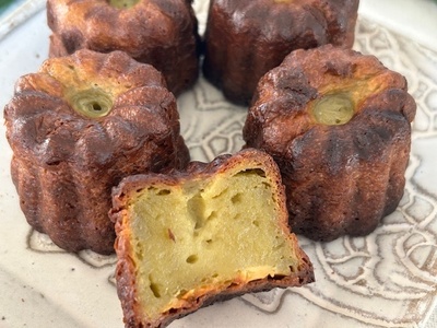 松の米粉カヌレ×潤う松オーガニックリップクリーム｜松パウダーで作るグルテンフリースイーツー