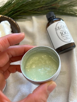 松の米粉カヌレ×潤う松オーガニックリップクリーム｜松パウダーで作るグルテンフリースイーツー