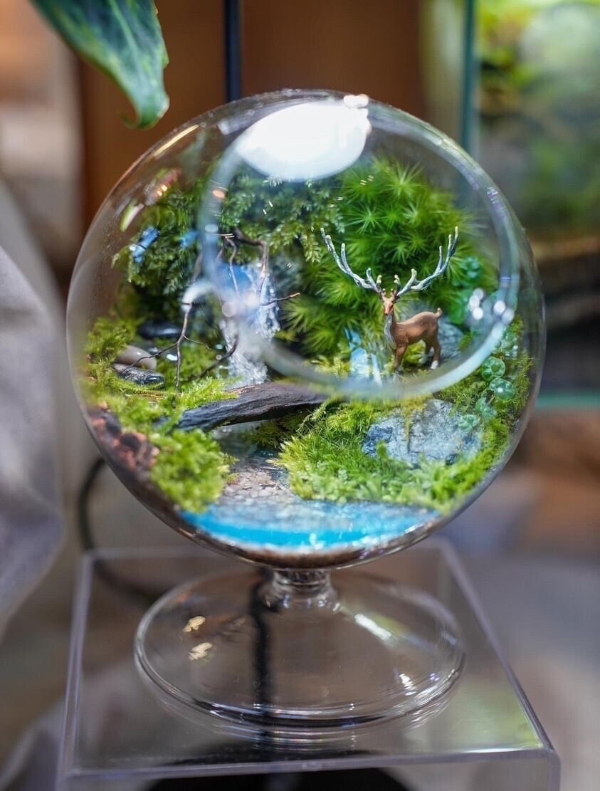 【博多阪急】水景の苔テラリウム〜レジンの滝〜作成ワークショップ〈The Only One 〉