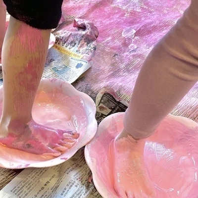 Angel & Little 3月24・25・４月★ダイナミックにピンクまみれ！大きな桜の木（1歳半～8歳頃)