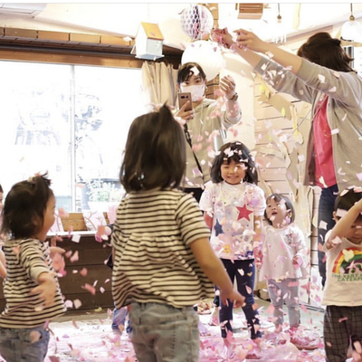 Angel & Little 3月24・25・４月★ダイナミックにピンクまみれ！大きな桜の木（1歳半～8歳頃)