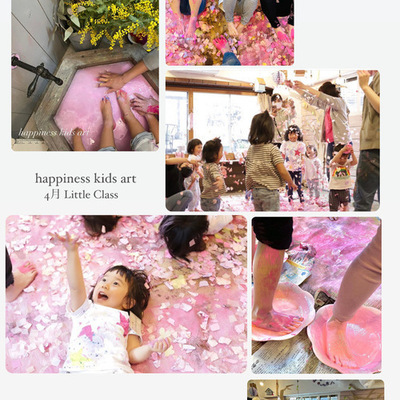 Angel & Little 3月24・25・４月★ダイナミックにピンクまみれ！大きな桜の木（1歳半～8歳頃)