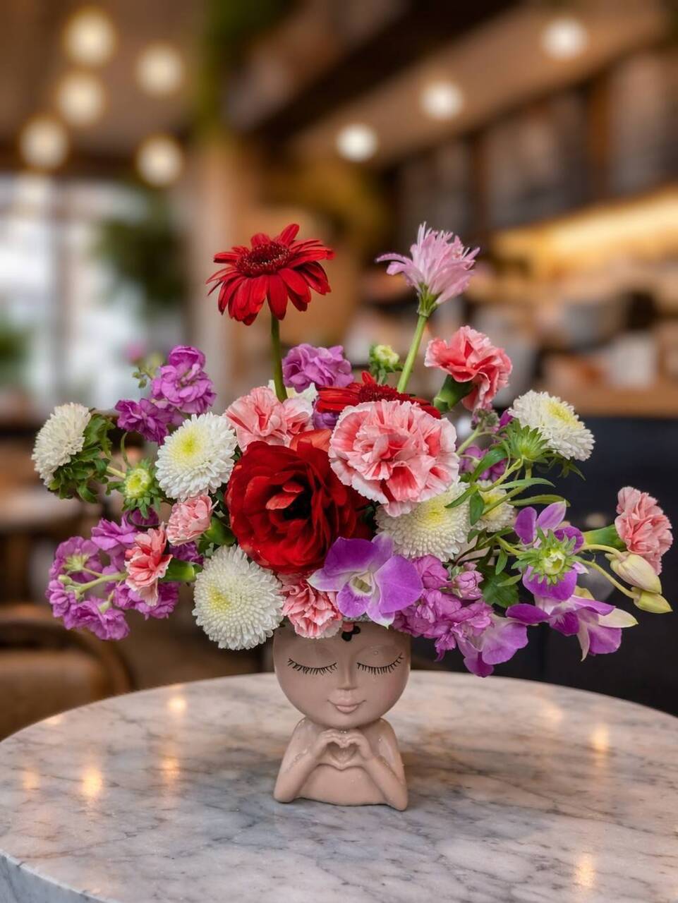 お花のドールアレンジ