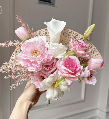 SPECIAL【１月限定　謹賀新年♡新春の扇子ブーケLESSON】扇子にお花を重ねる新春限定レッスン