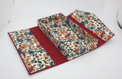 【カルトナージュ中級★★★】リバティクロスで作るフラップケース　2月27日(金)＊中学生以上