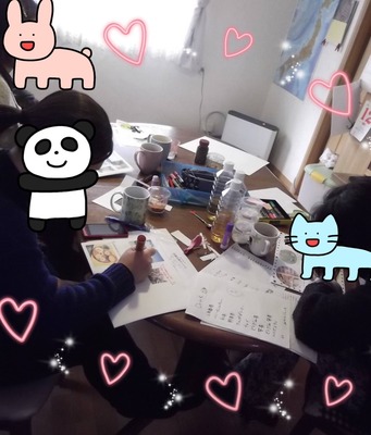 1/14のどか舎◯満月ランチ会ビジョンマップ作り