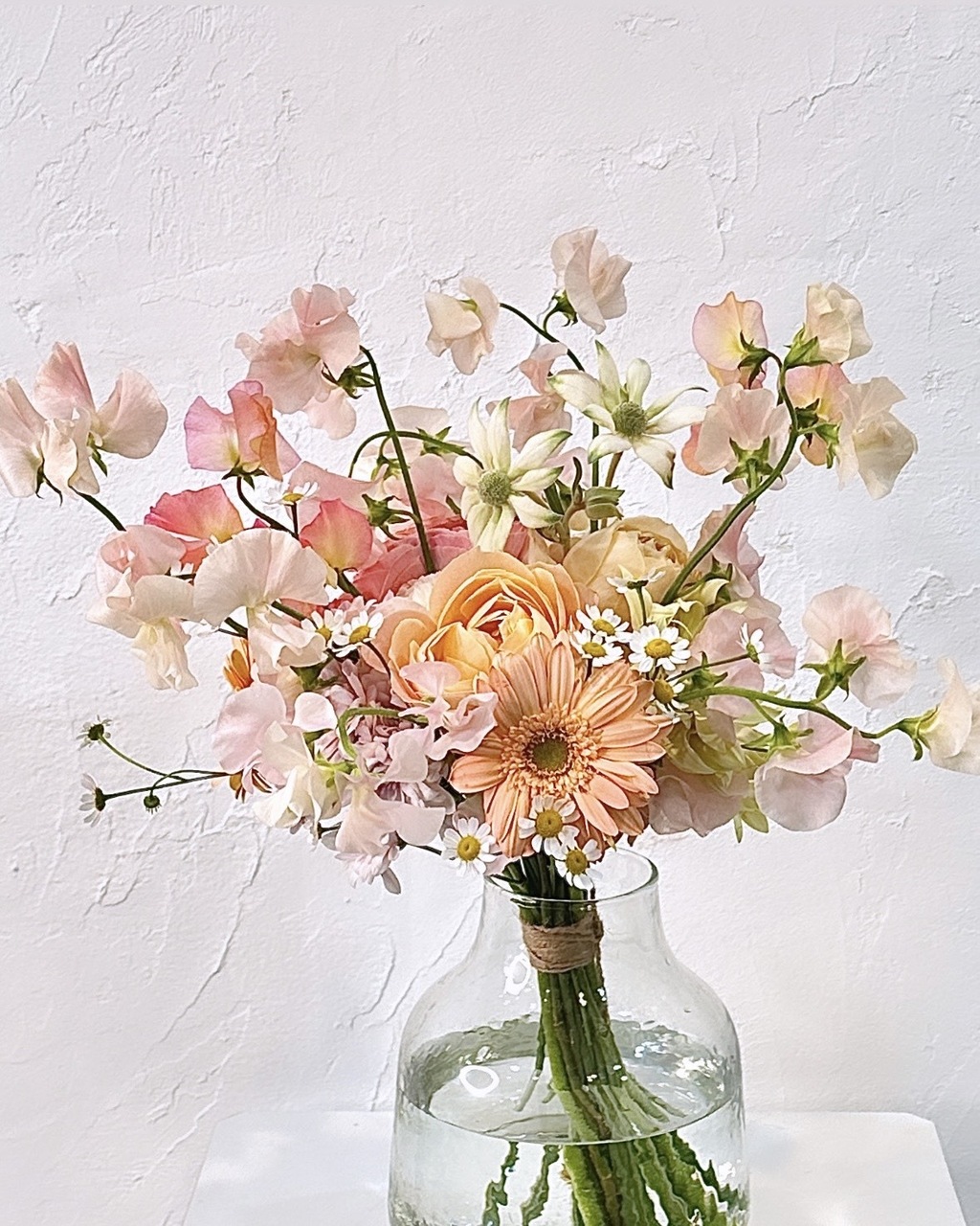 SPECIAL【１月限定 スイートピーのフレグランスブーケ（ADVANCE）】スイートピーの香り漂う華やかブーケレッスン