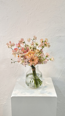 SPECIAL【１月限定 スイートピーのフレグランスブーケ（ADVANCE）】スイートピーの香り漂う華やかブーケレッスン