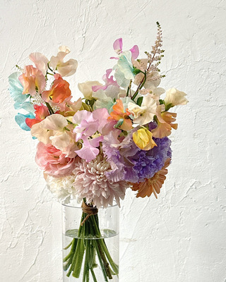 SPECIAL【１月限定 スイートピーのフレグランスブーケ（ADVANCE）】スイートピーの香り漂う華やかブーケレッスン