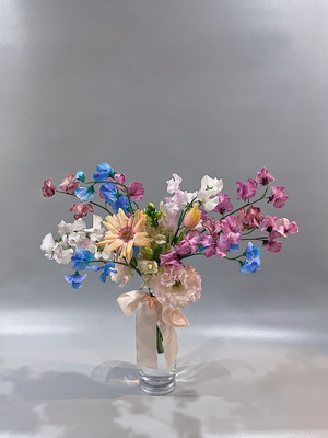 SPECIAL【１月限定 スイートピーのフレグランスブーケ（ADVANCE）】スイートピーの香り漂う華やかブーケレッスン