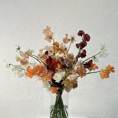 SPECIAL【１月限定 スイートピーのフレグランスブーケ（ADVANCE）】スイートピーの香り漂う華やかブーケレッスン