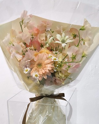 SPECIAL【１月限定 スイートピーのフレグランスブーケ（ADVANCE）】スイートピーの香り漂う華やかブーケレッスン